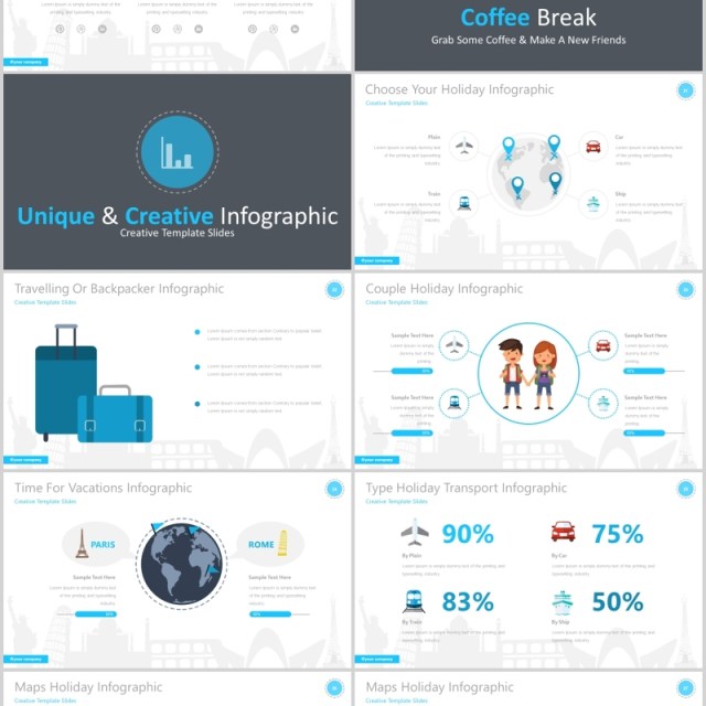 假期度假旅游线路项目计划PPT模板可视化信息图表Vacation - Traveling Presentation Template 假期度假旅游线路项目计划PPT模板可视化信息图表Vacation - Traveling Presentation Template