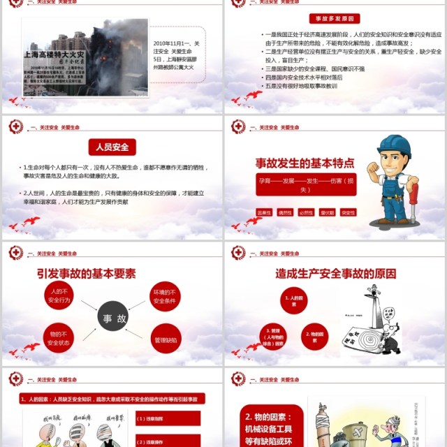 大气时尚安全生产模板PPT模板 大气时尚安全生产模板PPT模板