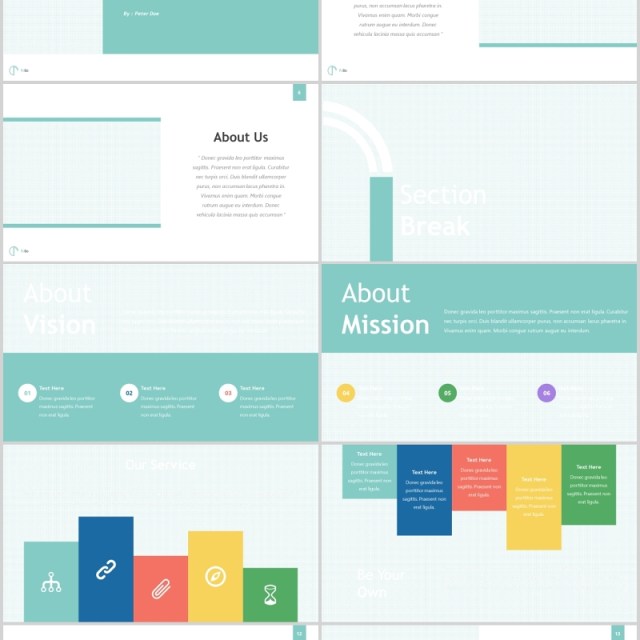 商务公司简介版式PPT模板Folio Powerpoint Template 商务公司简介版式PPT模板Folio Powerpoint Template