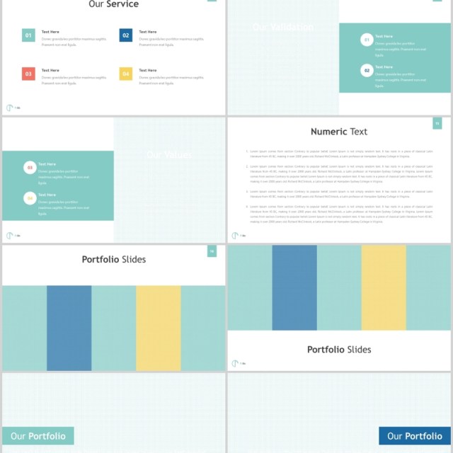 商务公司简介版式PPT模板Folio Powerpoint Template 商务公司简介版式PPT模板Folio Powerpoint Template