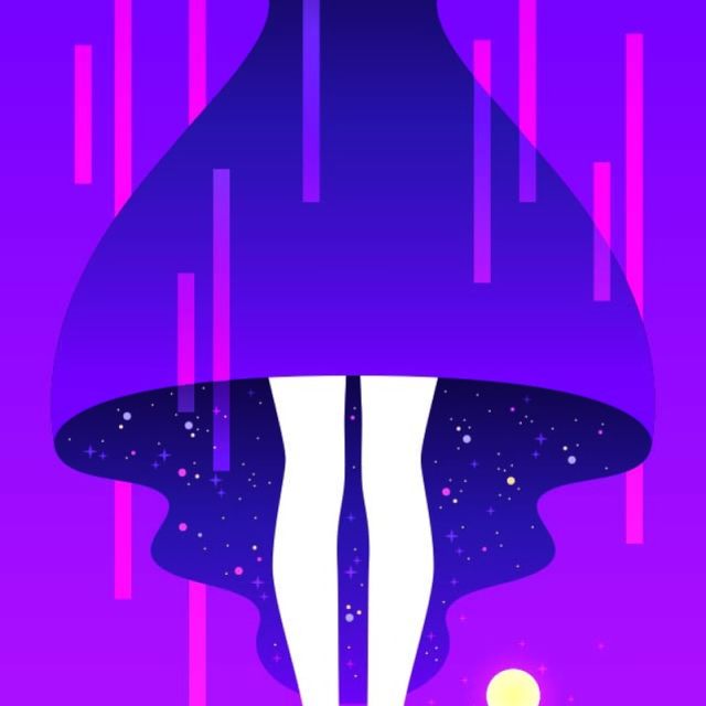 女性女孩梦幻梦想人物插画AI矢量素材57 女性女孩梦幻梦想人物插画AI矢量素材57