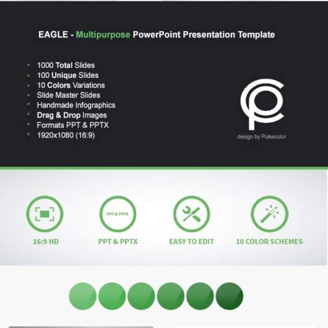 多功能PPT信息演示模板EAGLE ultipurpose PowerPoint Presentation Template