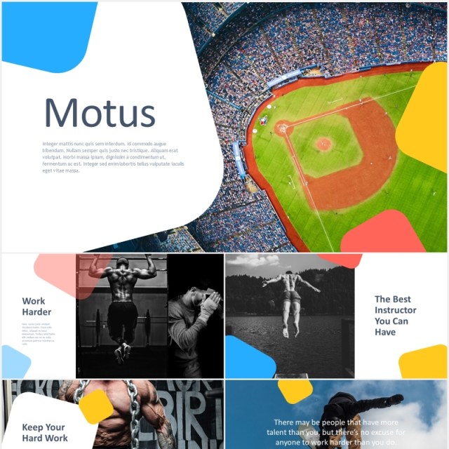 多用途户外运动健身展示宣传PPT模板motus multipurpose powerpoint template