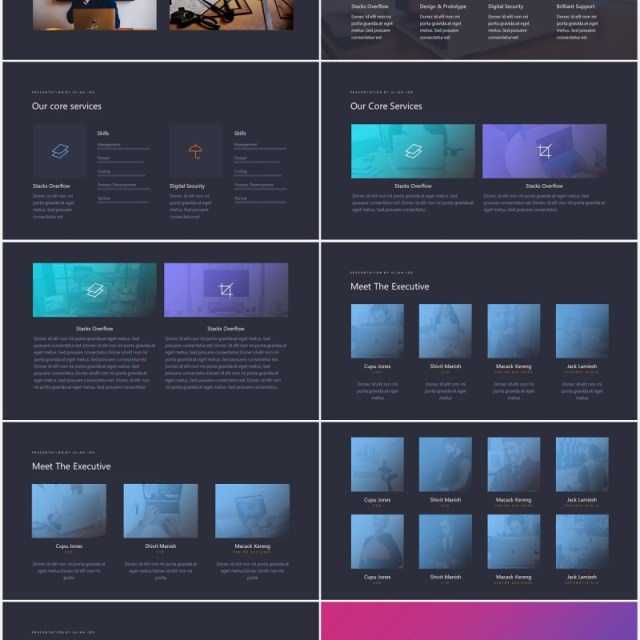 商业互联网技术项目宣传展示PPT模板tech powerpoint template