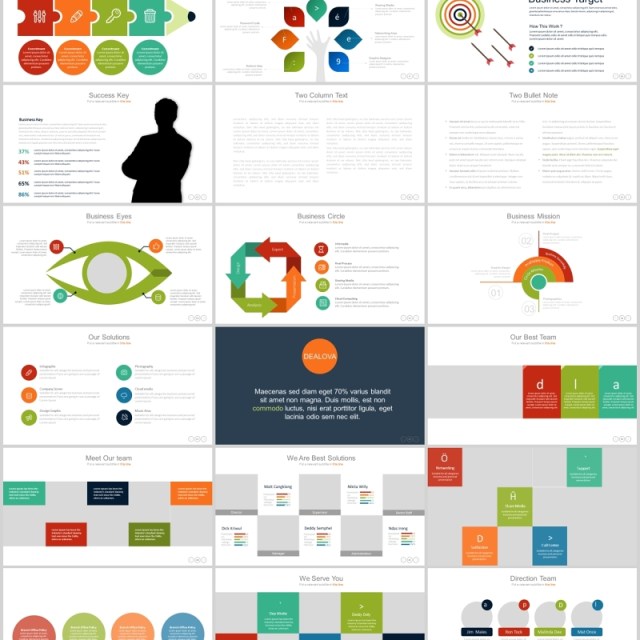 多功能超实用商务可视化图表PPT可插图排版模板素材Dealova - Creative Powerpoint 多功能超实用商务可视化图表PPT可插图排版模板素材Dealova - Creative Powerpoint