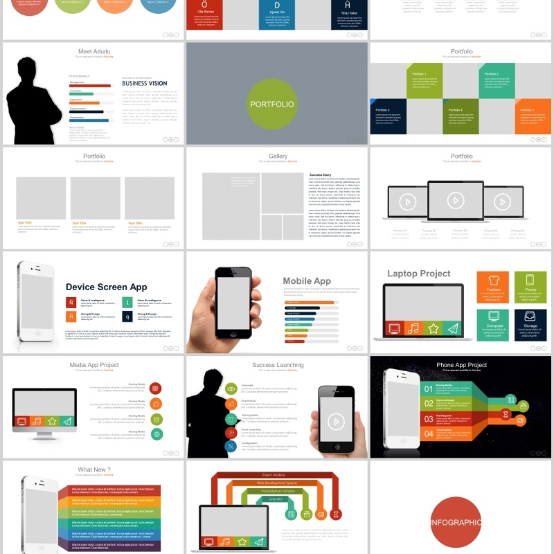多功能超实用商务可视化图表PPT可插图排版模板素材Dealova - Creative Powerpoint