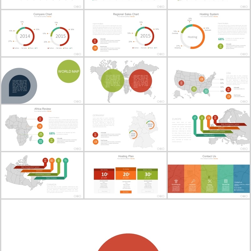 多功能超实用商务可视化图表PPT可插图排版模板素材Dealova - Creative Powerpoint