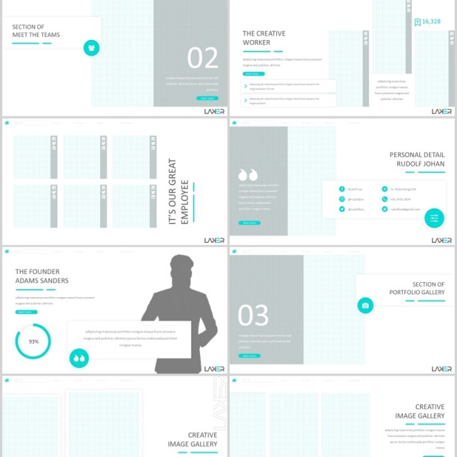 公司介绍个人简历PPT模板版式设计Laker Powerpoint Template 公司介绍个人简历PPT模板版式设计Laker Powerpoint Template