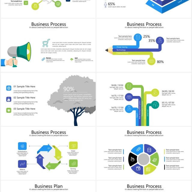 商务金字塔信息图表PPT素材模板fantasy powerpoint