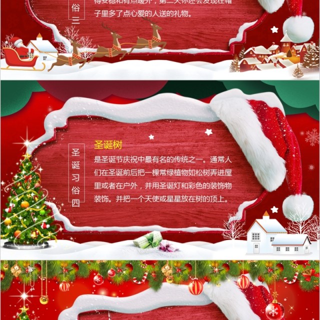 红色卡通风圣诞节主题班会PPT模板活动方案介绍 红色卡通风圣诞节主题班会PPT模板活动方案介绍