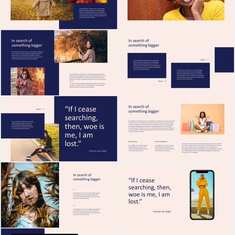 时尚创意商务PPT模板Obave - Minimal Business Theme Powerpoint