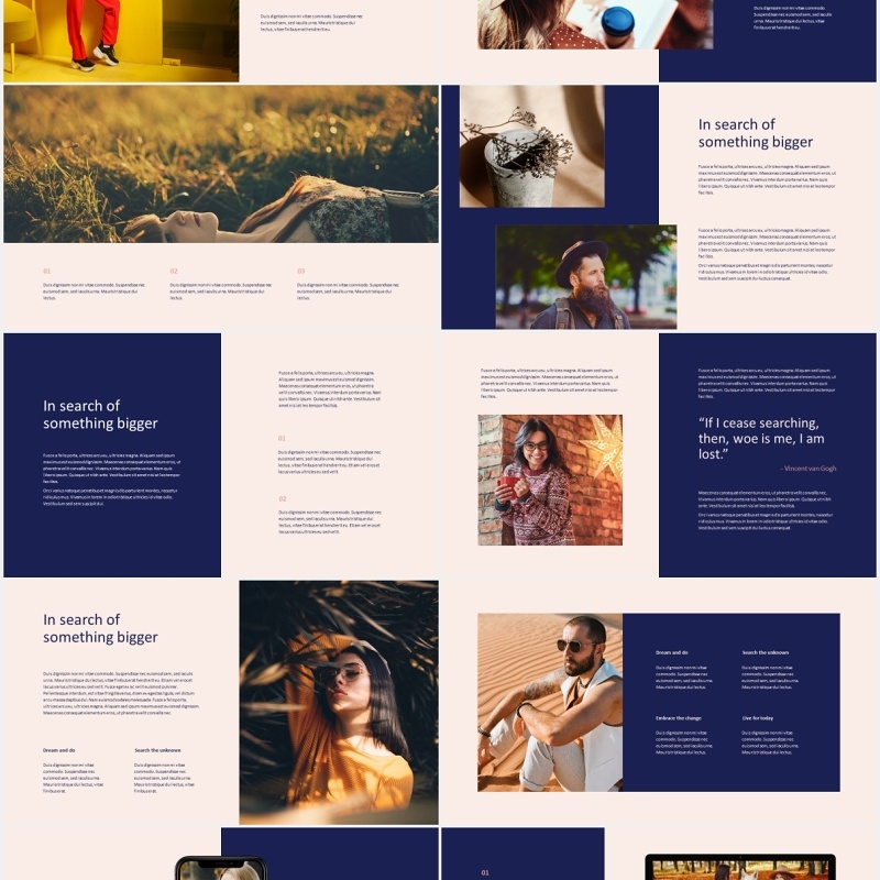 时尚创意商务PPT模板Obave - Minimal Business Theme Powerpoint