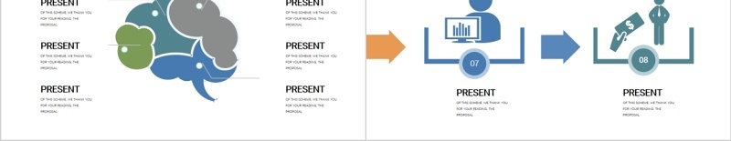 互联网数据可视化PPT信息图表