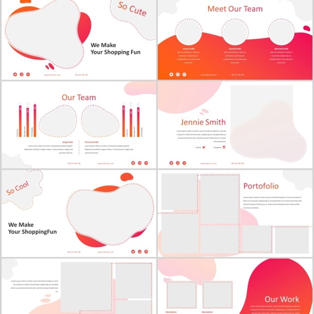 粉色创意趣味儿童教育行业PPT图片排版设计模板Kide - Playful Powerpoint Template