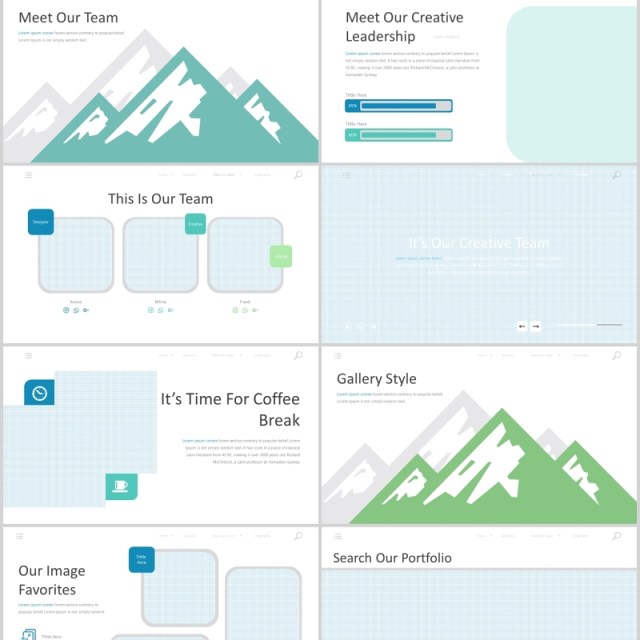 户外旅游策划案PPT图文排版模板Tursina - Powerpoint Template