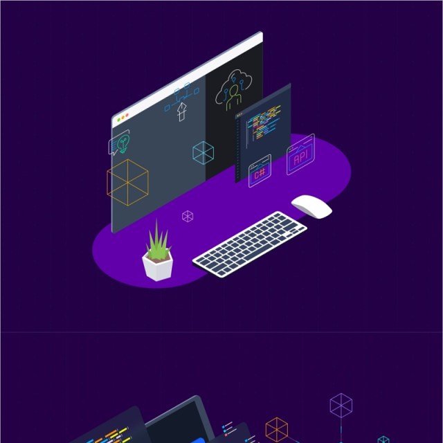 区块链平台2.5D等距插画矢量素材等距图 Blockchain Platform Isometric Illustration 区块链平台2.5D等距插画矢量素材等距图 Blockchain Platform Isometric Illustration