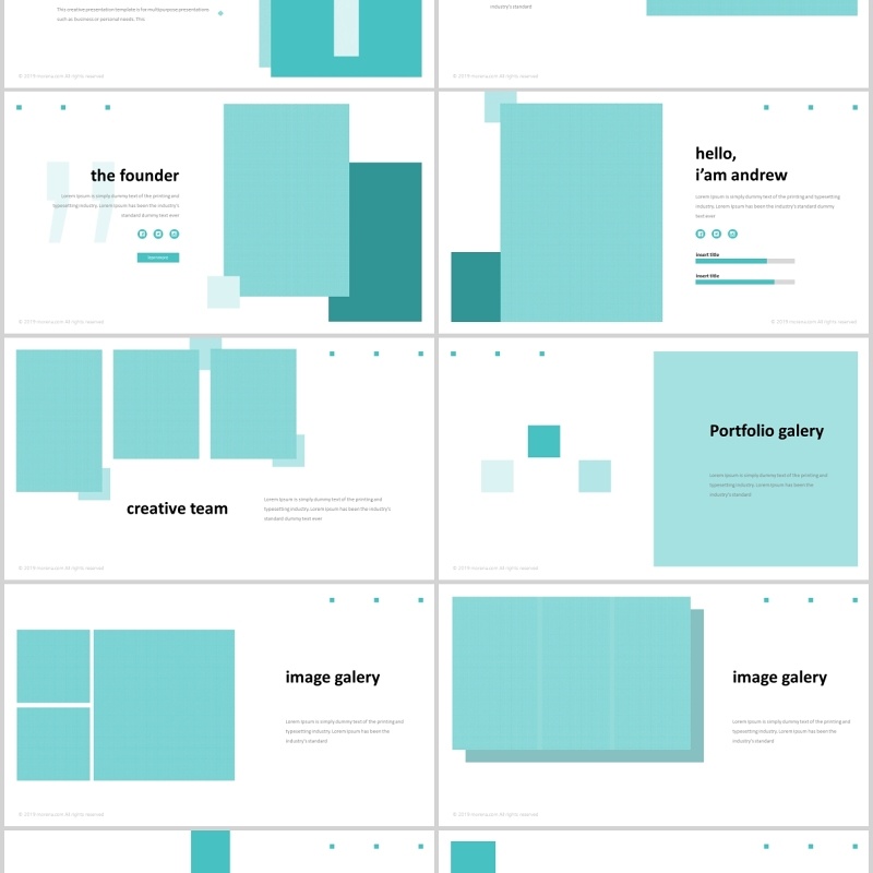 旅游商业项目计划书信息图表PPT版式模板Moorena  Powerpoint Template