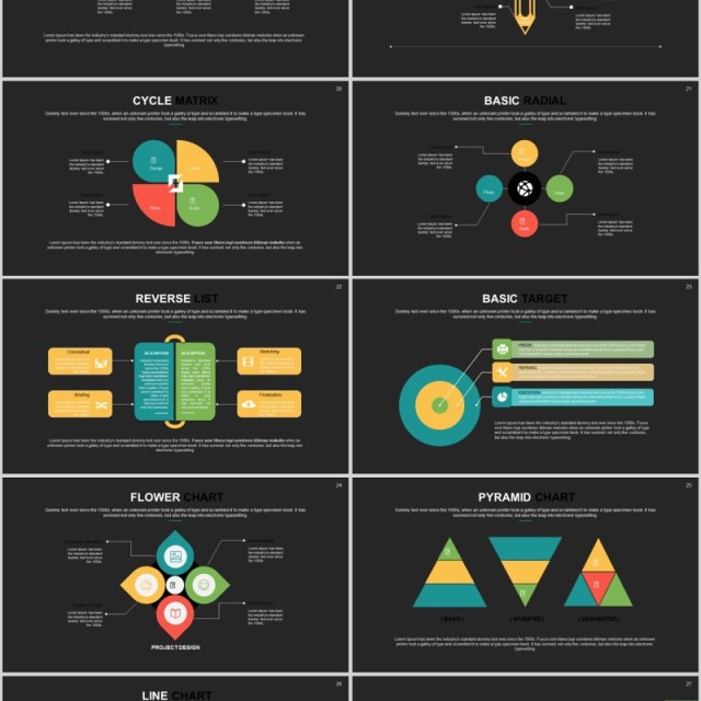 实用工作汇报PPT版式设计信息图表模板Baloon - Powerpoint Template