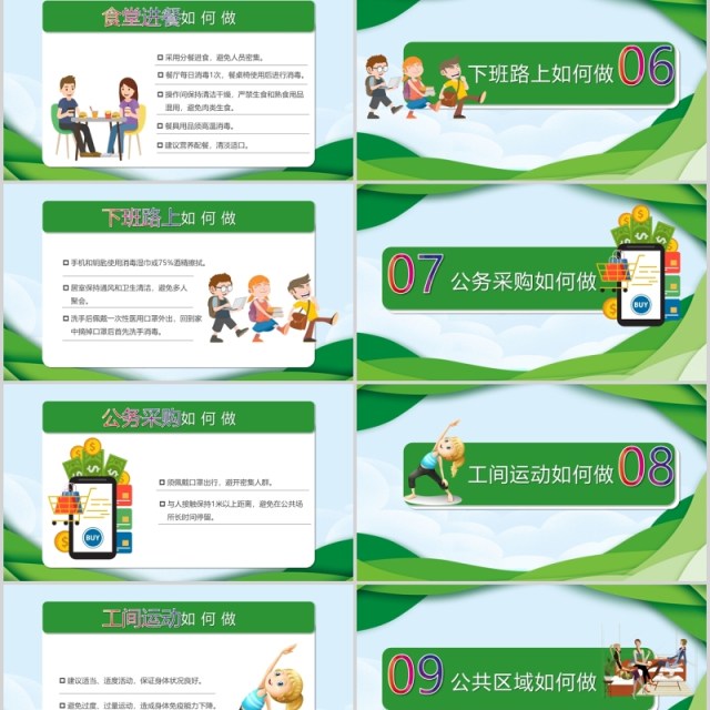 企业如何预防新型冠状病毒复工返岗防控PPT模板 企业如何预防新型冠状病毒复工返岗防控PPT模板