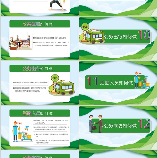 企业如何预防新型冠状病毒复工返岗防控PPT模板 企业如何预防新型冠状病毒复工返岗防控PPT模板