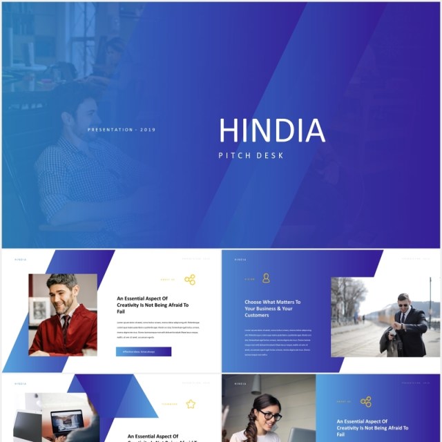 企业公司简介宣传展示PPT模板Hindia - Corporate Style Powerpoint Template