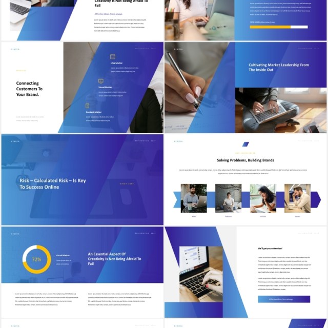 企业公司简介宣传展示PPT模板Hindia - Corporate Style Powerpoint Template