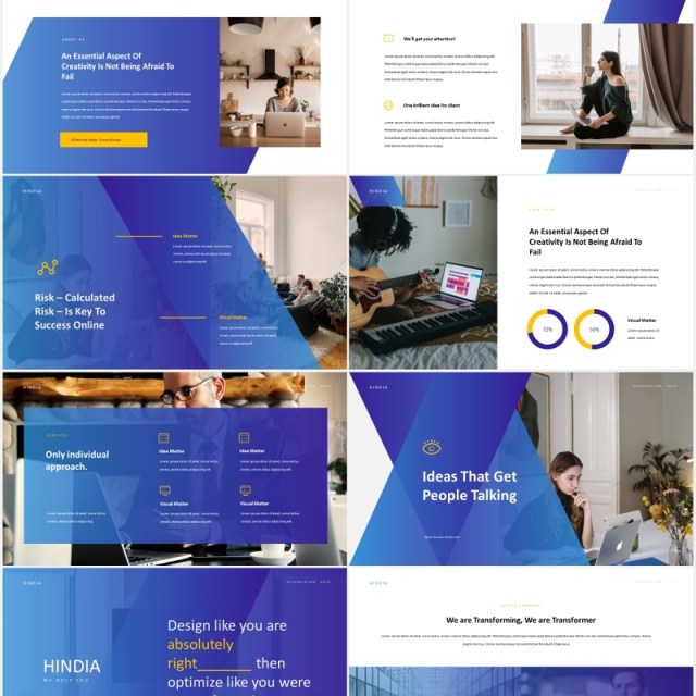企业公司简介宣传展示PPT模板Hindia - Corporate Style Powerpoint Template 企业公司简介宣传展示PPT模板Hindia - Corporate Style Powerpoint Template
