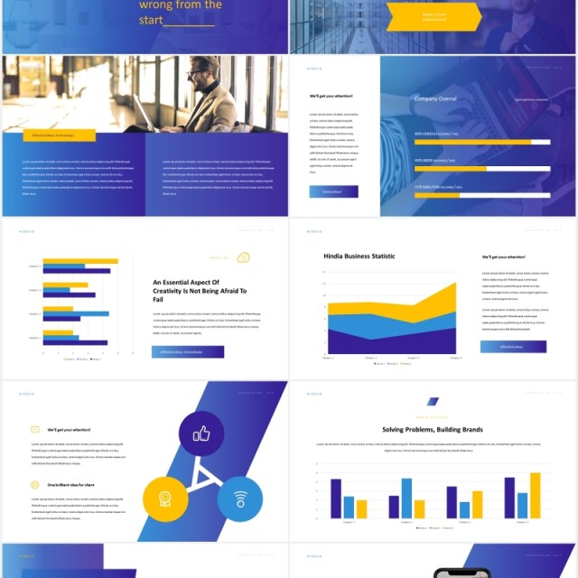 企业公司简介宣传展示PPT模板Hindia - Corporate Style Powerpoint Template