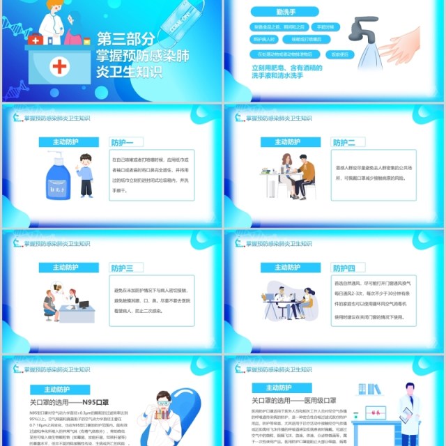 返岗上班企业复工预防新型冠状病毒感染疫情防控动态PPT模板