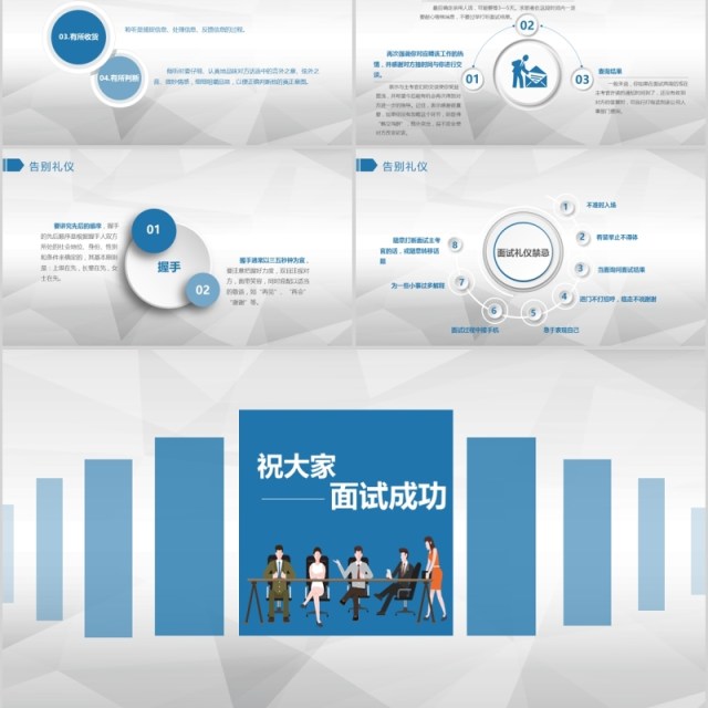 场礼仪之面试礼仪培训PPT模板