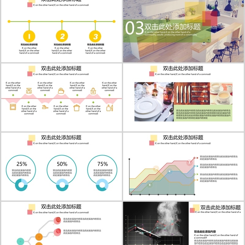 餐饮美食主题报告PPT模板