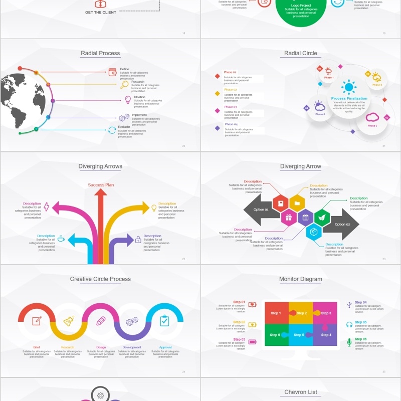 原创新媒体运营PPT信息可视化图表模板