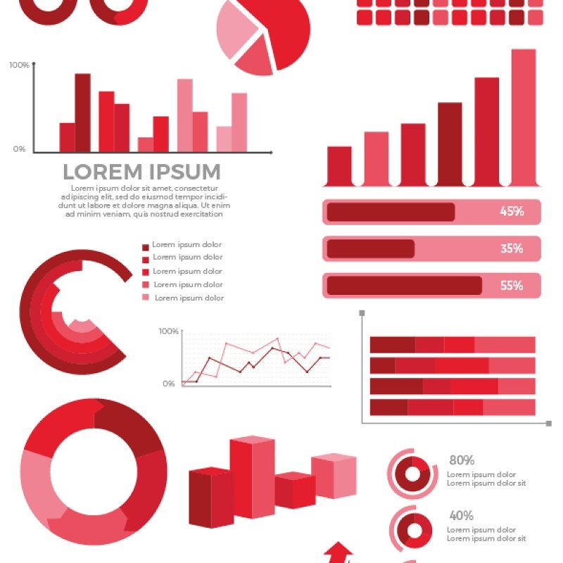 红色专业信息海报/PPT图形元素海报/PPT可编辑矢量素材