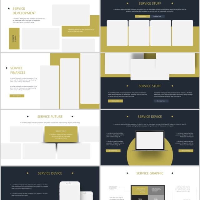 巧克力蛋糕美食餐饮PPT模板Chocobiz Powerpoint Template