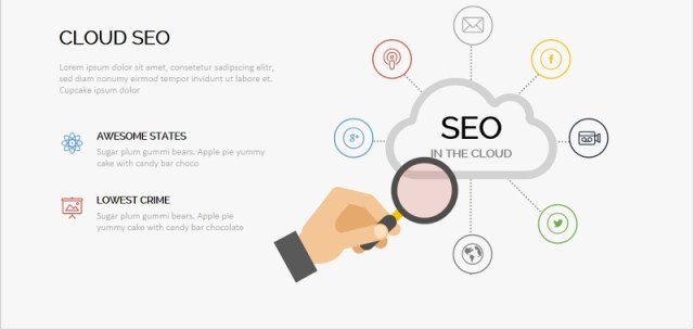 SEO互联网新媒体PPT可视化信息图表元素 SEO互联网新媒体PPT可视化信息图表元素