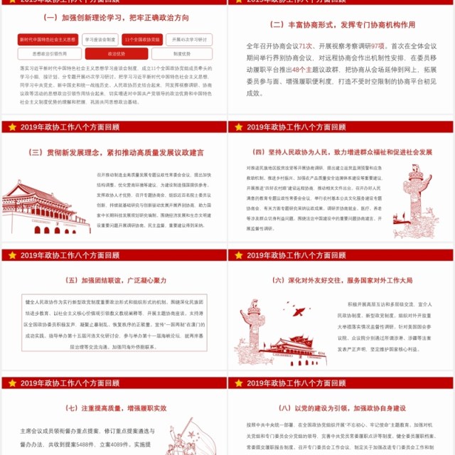 全国政协工作报告聚焦两会学习解读党建PPT模板 全国政协工作报告聚焦两会学习解读党建PPT模板