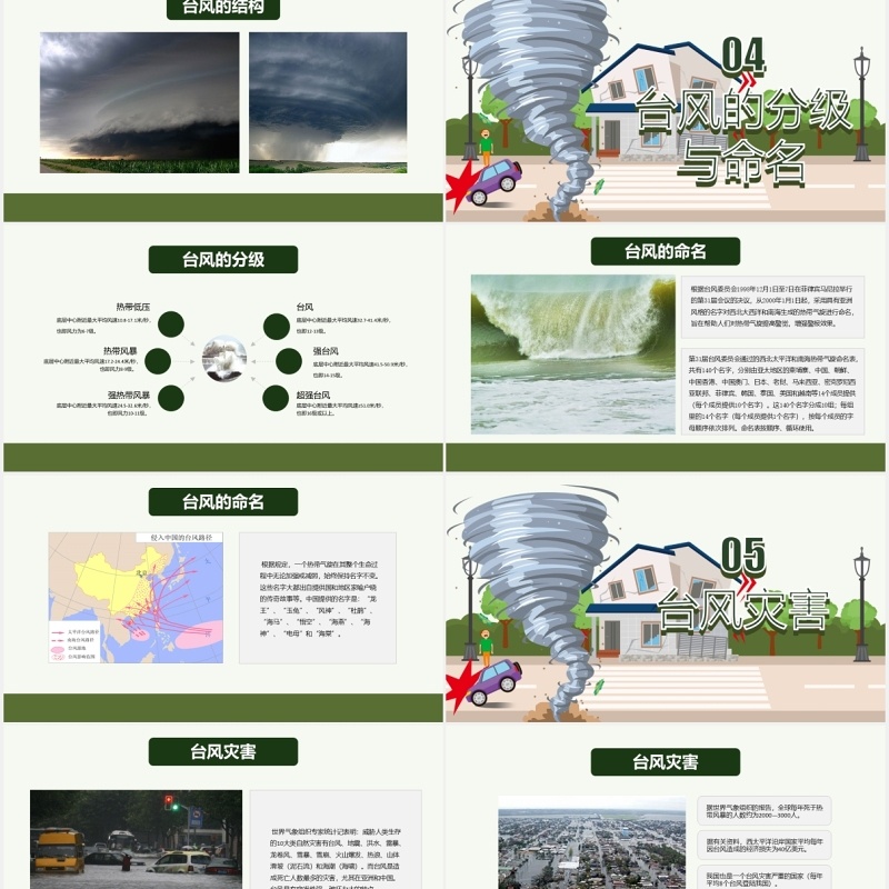 防洪抗汛防台风课件PPT模板