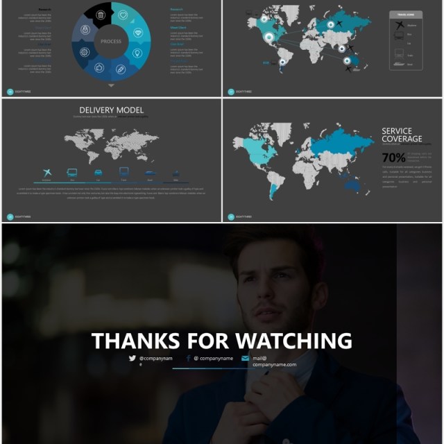 商务工作汇报数据图表PPT模板素材eighty 3 powerpoint template 商务工作汇报数据图表PPT模板素材eighty 3 powerpoint template