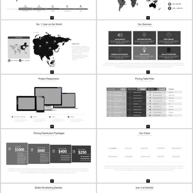 灰色产品手机模型展示PPT图片排版设计素材模板Beaty Powerpoint