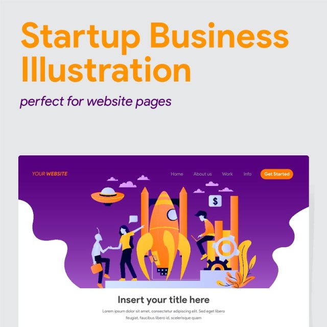 5组商务WEB网页启动插画素材UI界面设计模板 5组商务WEB网页启动插画素材UI界面设计模板
