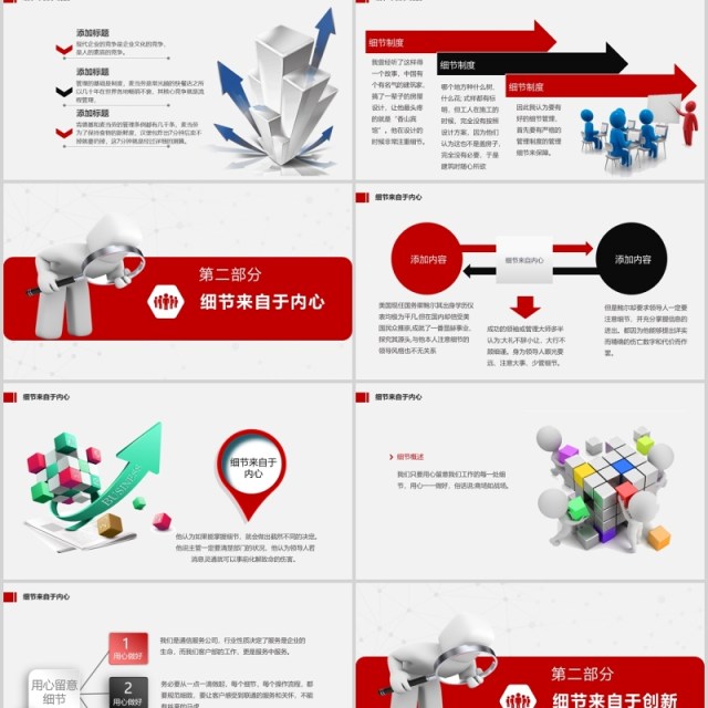 企业文化团队建设之细节决定成败管理培训PPT模板