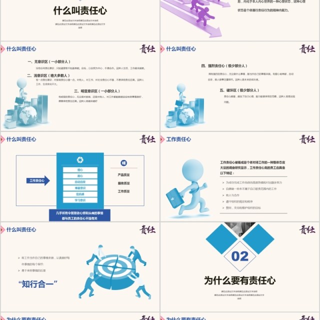 如何提高工作责任心简约企业员工心态培训PPT模板 如何提高工作责任心简约企业员工心态培训PPT模板