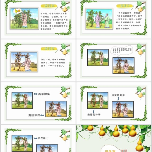 我要的是葫芦小学语文公开课课件PPT说课模板 我要的是葫芦小学语文公开课课件PPT说课模板