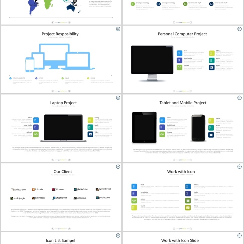 项目产品计划安排手机电脑端模型展示PPT模板素材可插图排版IYOJE Powerpoint