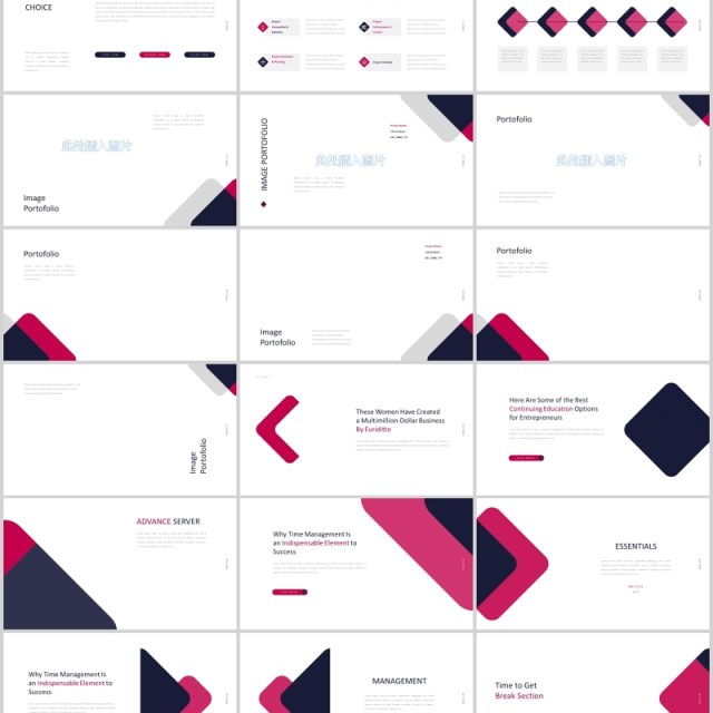 简约商务PPT图片占位符版式设计模板Magenta Powerpoint 简约商务PPT图片占位符版式设计模板Magenta Powerpoint