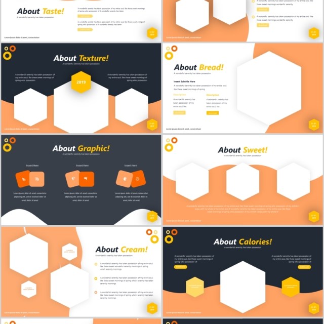 面包甜点美食餐饮PPT模板Cheezy Powerpoint Template 面包甜点美食餐饮PPT模板Cheezy Powerpoint Template