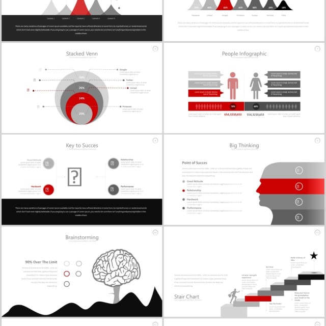 高端商务公司团队宣传介绍箭头流程图PPT图片排版设计模板Twelve - Powerpoint Template