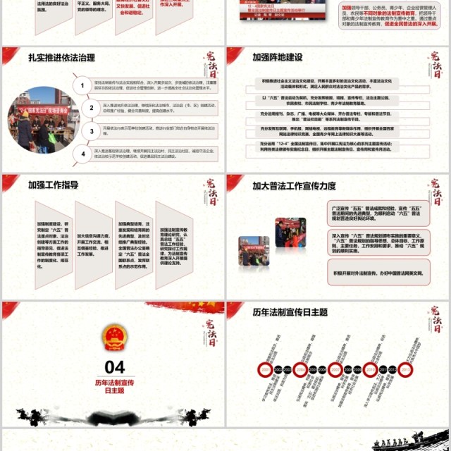 简约水墨学习解读中华人民共和国宪法修正案党课党建PPT模板 简约水墨学习解读中华人民共和国宪法修正案党课党建PPT模板