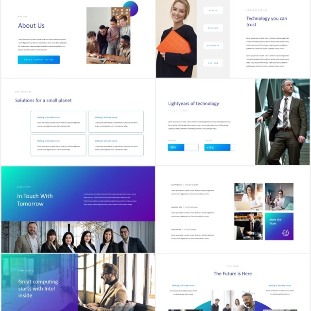 蓝色科技技术研发公司项目宣传PPT模板Gadget - Tech Theme Powerpoint Template 蓝色科技技术研发公司项目宣传PPT模板Gadget - Tech Theme Powerpoint Template