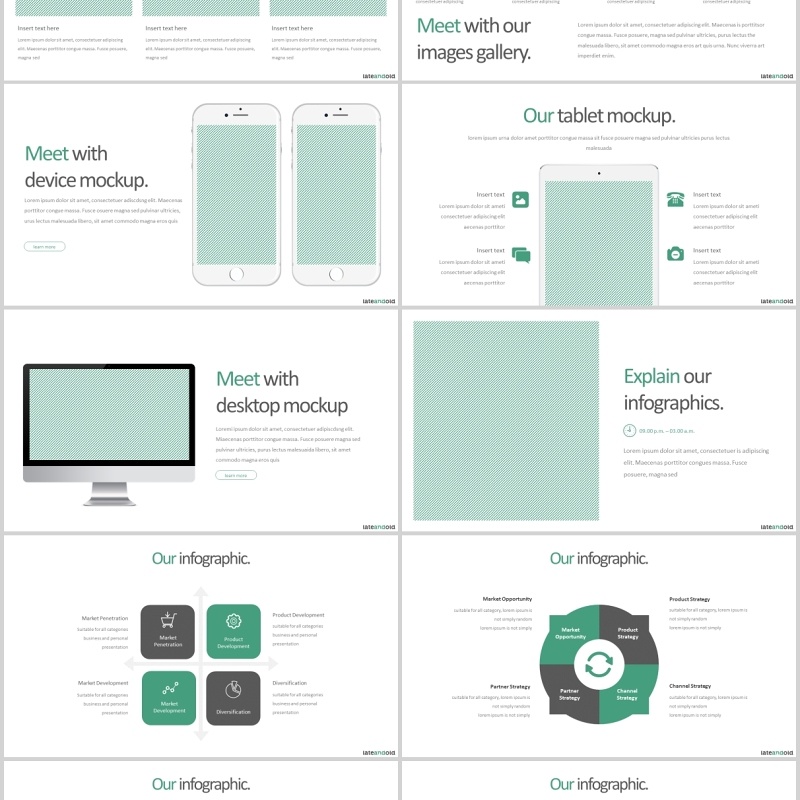 公司简介企业宣传PPT模板版式设计Late and Old - Powerpoint Template